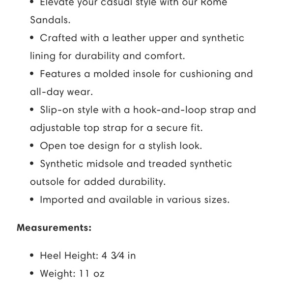 Ortho Walks: The Rome Sandals, Black, size 9 - Picture 3 of 6